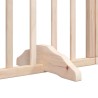 Barrière pour chien avec porte pliable 6 panneaux bois peuplier 570247570247
