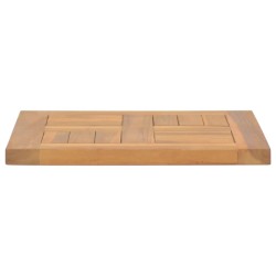 Dessus de table carré 40x40x2,5 cm Bois de teck massif 570249570249