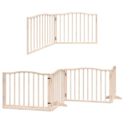 Barrière pour chien porte pliable 8 panneaux bois de peuplier 570250570250