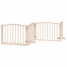 Barrière pour chien porte pliable 8 panneaux bois de peuplier 570250570250