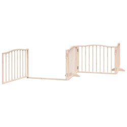 Barrière pour chien porte pliable 8 panneaux bois de peuplier 570250570250