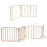 Barrière pour chien avec porte pliable 6 panneaux bois peuplier 570251570251