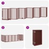 Barrière pour chien porte pliable 12 panneaux bois de peuplier 570252570252