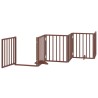Barrière pour chien porte pliable 12 panneaux bois de peuplier 570253570253