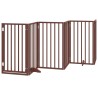 Barrière pour chien porte pliable 9 panneaux bois de peuplier 570254570254