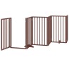 Barrière pour chien porte pliable 9 panneaux bois de peuplier 570254570254