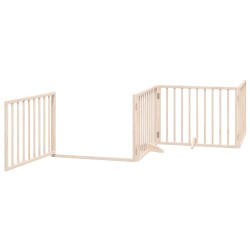 Barrière pour chien porte pliable 8 panneaux bois de peuplier 570255570255