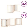 Barrière pour chien porte pliable 12 panneaux bois de peuplier 570260570260