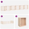 Barrière pour chien porte pliable 12 panneaux bois de peuplier 570260570260