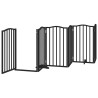 Barrière pour chien porte pliable 9 panneaux noir bois peuplier 570261570261