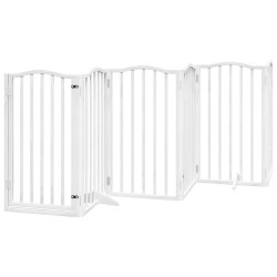 Barrière pour chien porte pliable 12 panneaux bois de peuplier 570266570266