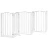 Barrière pour chien porte pliable 12 panneaux bois de peuplier 570266570266