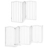 Barrière pour chien porte pliable 9panneaux blanc bois peuplier 570267570267