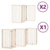Barrière pour chien porte pliable 12 panneaux bois de peuplier 570268570268