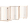 Barrière pour chien porte pliable 12 panneaux bois de peuplier 570268570268