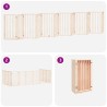Barrière pour chien porte pliable 12 panneaux bois de peuplier 570268570268