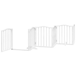 Barrière pour chien porte pliable 12 panneaux bois de peuplier 570269570269
