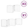 Barrière pour chien porte pliable 15 panneaux bois de peuplier 570271570271