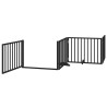 Barrière pour chien porte pliable 6 panneaux noir bois peuplier 570274570274