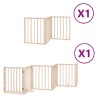 Barrière pour chiens avec porte pliable 9panneaux bois peuplier 570277570277