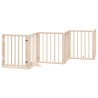 Barrière pour chiens avec porte pliable 9panneaux bois peuplier 570277570277