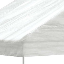 Belvédère avec toit blanc 4,46x5,88x3,75 m polyéthylène 570278570278