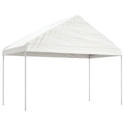 Belvédère avec toit blanc 11,15x4,08x3,22 m polyéthylène 570279570279