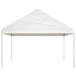 Belvédère avec toit blanc 11,15x4,08x3,22 m polyéthylène 570279570279