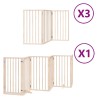 Barrière pour chien porte pliable 15 panneaux bois de peuplier 570281570281