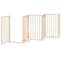 Barrière pour chien porte pliable 15 panneaux bois de peuplier 570281570281