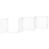 Barrière pour chien porte pliable 9panneaux blanc bois peuplier 570282570282