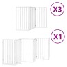 Barrière pour chien porte pliable 15 panneaux bois de peuplier 570284570284