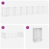 Barrière pour chien porte pliable 15 panneaux bois de peuplier 570284570284