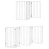 Barrière pour chien porte pliable 9panneaux blanc bois peuplier 570286570286