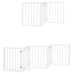 Barrière pour chien porte pliable 15 panneaux bois de peuplier 570287570287