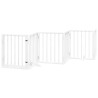 Barrière pour chien porte pliable 15 panneaux bois de peuplier 570287570287