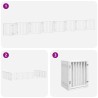 Barrière pour chien porte pliable 15 panneaux bois de peuplier 570287570287