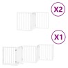 Barrière pour chien porte pliable 12 panneaux bois de peuplier 570288570288
