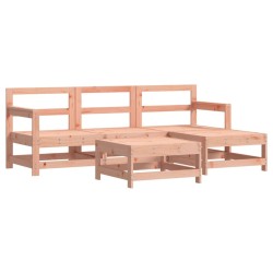 Salon de jardin 5 pcs avec coussins bois massif douglas 570291570291