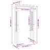Arche en treillis 110x60x210 cm Bois de pin massif imprégné 570295570295