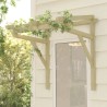 Auvent de porte 100x100x80 cm Bois de pin massif imprégné 570297570297