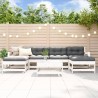 Salon de jardin 7 pcs avec coussins blanc bois massif 570298570298