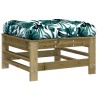 Salon de jardin 5 pcs avec coussins bois de pin imprégné 570300570300