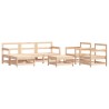 Salon de jardin 7 pcs avec coussins bois massif 570301570301