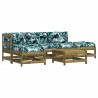 Salon de jardin 6 pcs avec coussins bois de pin imprégné 570304570304