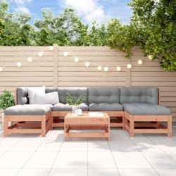 Salon de jardin 7 pcs avec coussins bois massif douglas 570305570305
