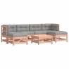 Salon de jardin 7 pcs avec coussins bois massif douglas 570305570305