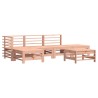 Salon de jardin 6 pcs avec coussins bois massif Douglas 570308570308
