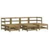 Salon de jardin 7 pcs avec coussins bois de pin imprégné 570309570309