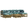 Salon de jardin 7 pcs avec coussins bois de pin imprégné 570310570310